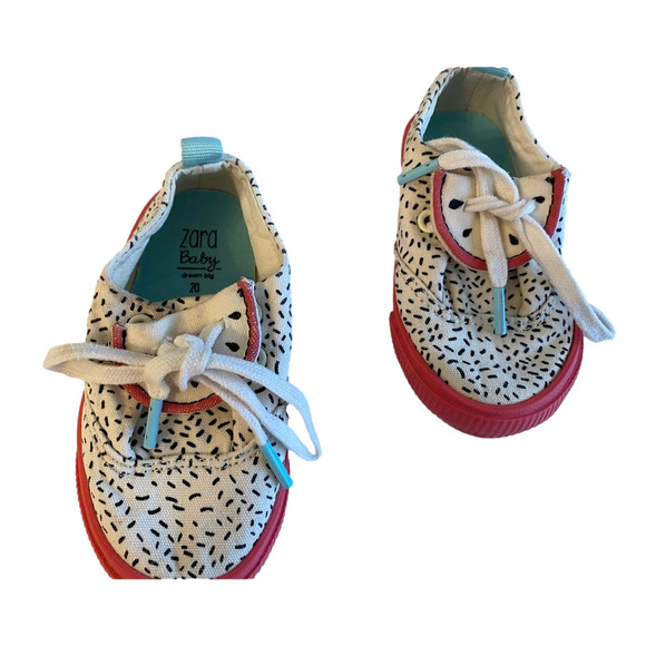 Zara baby “watermelon” print sneakers LITTLE FRUIT PLIMSOLLS - Picture 4 of 7